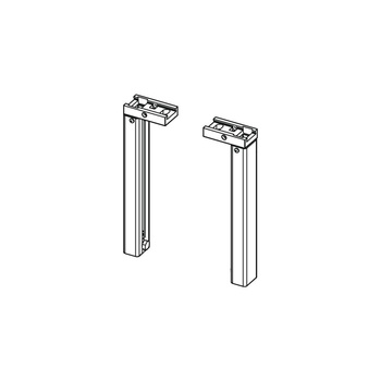 Teleskopowe mocowanie stelaża podtynkowego TECE profil