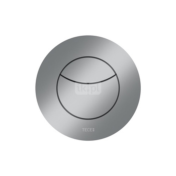 TECEflushpoint - Zestaw przyłączeniowy, (spłukiwanie dwoma ilościami wody), obudowa okrągła, tworzywo chrom matowy
