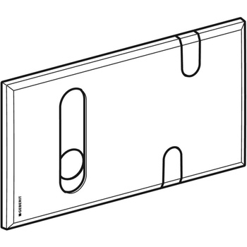 Płytka przykrywająca Geberit do podtynkowej skrzynki funkcyjnej i zestawu odpływowego ściennego