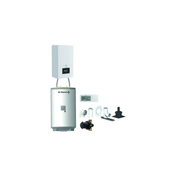 Pakiet - Kocioł gazowy jednofunkcyjny DE DIETRICH MCR4 32 kondensacyjny wiszący 3.8 - 34.9 kW + RegulatorAD248P + Zestaw powietrzno-spalinowy szachtowyBazowy PP/Alu fi 60/100 na fi 60 + Zasobnik c.w.uAQUAvie150 + Filtr magnetyczny XS90