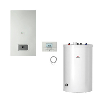 Pakiet - Kocioł gazowy jednofunkcyjny SAUNIER DUVAL Thelia Condens AS 30-A (H-PL) R1 kondensacyjny wiszący 7.5 - 29.8 kW + Regulatorsystemowy MiPro + Zasobnik c.w.uFE 120/6 BM