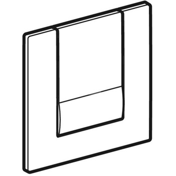 Przycisk uruchamiający Geberit Tango, do zaworu spłukującego do pisuarów z pneumatycznym uruchamianiem spłukiwania: Chrom matowy