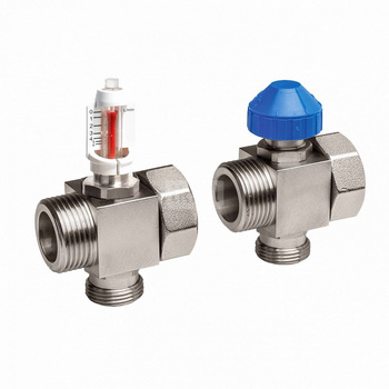 Rozszerzanie rozdzielaczy 1" o jeden obieg, zasilanie 0-6l/min, niklowane  EST. COLLETTORE HKV2013A-VA 0-6L/M 