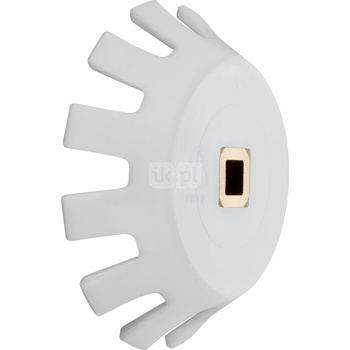 Zabierak Geberit do zdalnego uruchamiania, do zestawu odpływowo-przelewowego do wanien i brodzików z przelewem, otwór czworokątny