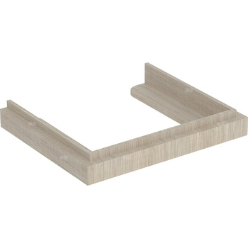 Nasadzany blat Geberit Citterio pod umywalkę: Dąb beżowy, Szerokość umywalki=60cm