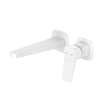 Bateria Malaga, umywalkowa, podtynkowa, ścienna, white