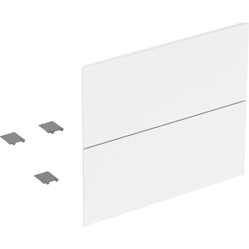Zestaw frontów szuflad (2 szt.) do dolnej szafki pod umywalkę z dwoma szufladami GEBERIT ONE, kol. biały wysoki połysk szer.600 mm