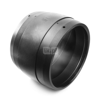 Mufa elektrooporowa FOX SDR 11 do gazu, PE (stan surowy) / PE (stan surowy) (czarny), 355 mm x 355 mm (mze x mze), do kanalizacji do rur PE