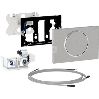 Elektryczny zestaw uruchamiający WC Geberit, Sigma10, 12cm, stal nierdz.