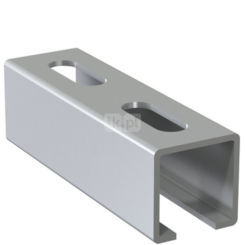 Szyna montażowa NICZUK SZA, gr. 1.5 mm, dł. 2000 mm, stal nierdzewna (ocynk galwaniczny)