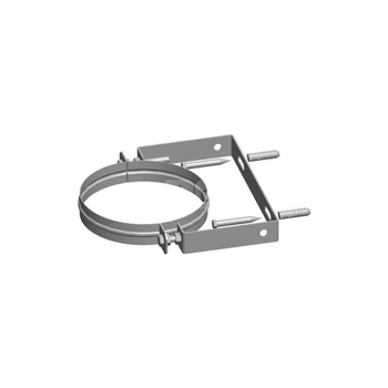 Uchwyt ścienny DN160, regulowany, stal szlachetna (zalecany odstęp maks. 2 m)