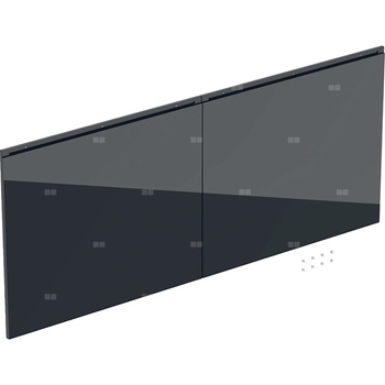 Zestaw frontów szuflad do dolnej szafki pod umywalkę GEBERIT Acanto, kol. czarny matowy