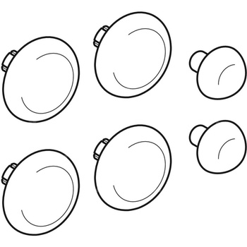 Zestaw odbojników Geberit do pokrywy deski sedesowej (6 szt.)