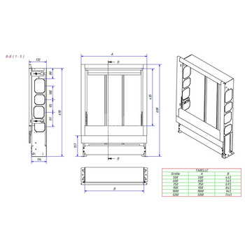 Szafka podtynkowa, stalowa, lakierowana biała VSU-5