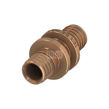 Złączka prosta TECE flex, brąz, 20 mm (zz x zz)