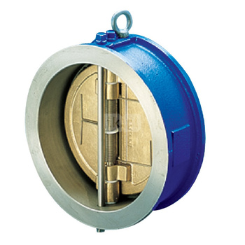 Zawór zwrotny międzykołnierzowy, zamknięcie - płytka dwudzielna wspomagana sprężyną, typ 805, Pnom 1,6 MPa, DN 100