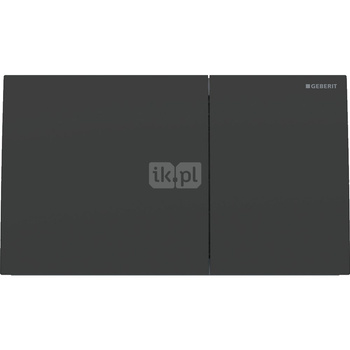 Przycisk uruchamiający Geberit Sigma70, przedni, stal nierdzewna czarny, prostokątny