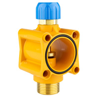 Moduł powrotny termostatyczny rozdzielacza tworzywowego 1 1/2” x 1" niebieski