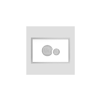 Przycisk spłukujący SG706 szkło/tworzywo biały/chrom