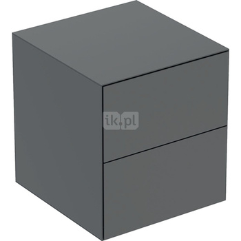Szafka boczna Geberit ONE, z dwoma szufladami: 45x49.2x47cm, Lava / Lakierowany matowy