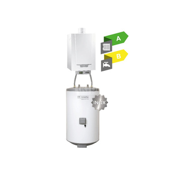 Pakiet - Kocioł gazowy jednofunkcyjny DE DIETRICH MCR3 evo 35T kondensacyjny wiszący 8.5 - 35.7 kW + RegulatoriSense + Zasobnik c.w.uAQUAvie150