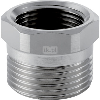 Złączka przejściowa GEBERIT MeplaTherm, mosiądz nikiel (niklowanie) / mosiądz (niklowanie), 22 mm x 1/2' (GW x eurokonus)