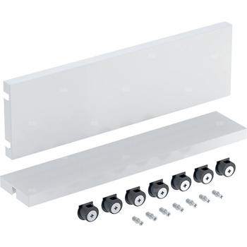 Zestaw serwisowy Geberit do szafki pod umywalkę: Szerokość umywalki=36cm, Biały / Melamina, struktura drewna