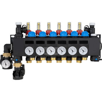 ProCalida CC 1 na 6 obiegów grzewczych, rotametry 0,75÷3,75 l/min