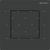 Przycisk uruchamiający Geberit typ 30 do zaworu spłukującego do pisuarów z pneumatycznym uruchamianiem spłukiwania, czarny mat