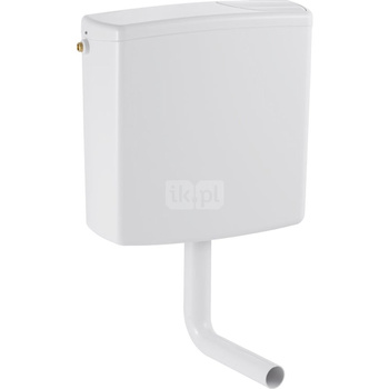 Spłuczka natynkowa GEBERIT AP140, 405 x 410 x 138 mm, sposób zawieszenia:niski, biały-alpin