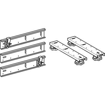 Zestaw nóg i trawersów Geberit, z wspornikiem dystansowym do brodzików z akrylu sanitarnego