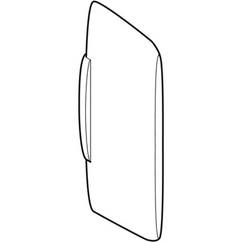 Ścianka międzypisuarowa Geberit z tworzywa sztucznego: Biały-alpin