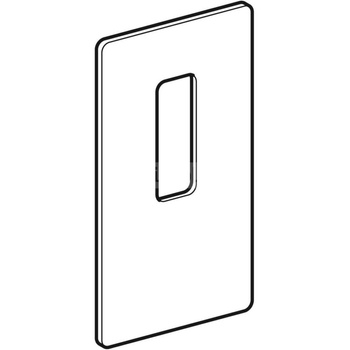 Otwór rewizyjny do baterii umywalkowych ściennych, do modułu sanitarnego Geberit Monolith do umywalki: Czarny / Szkło