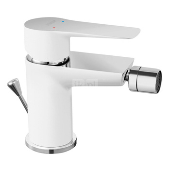 Bateria bidetowa FERRO ADORE WHITE-CHROME, kolor chrom/biały