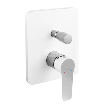 Bateria podtynkowa FERRO ADORE WHITE-CHROME 2-funkcyjna, kolor chrom