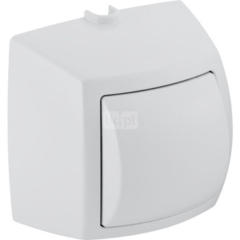 Przycisk ręczny Geberit do spłukiwania jednoilościowego, do systemu spłukiwania WC z pneumatycznym uruchamianiem spłukiwania: chrom błyszczący, chrom matowy, B=10.9cm, H=11.2cm, T=8.2cm, Materiał=Tworzywo sztuczne