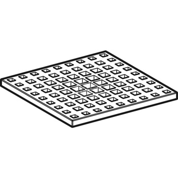 Kratka Geberit do wpustu podłogowego, kratka szczelinowa 10 x 10 cm