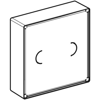 Skrzynka przykrywająca do płytki przykrywajacej do wypełnienia własnego 