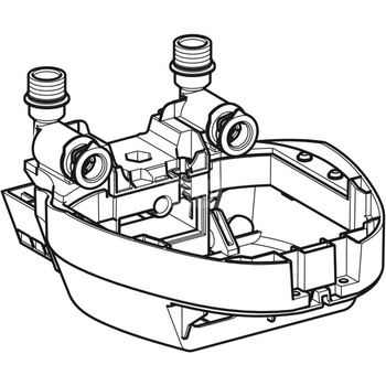Stacja dokująca Geberit do zbudowanego zaworu spłukującego do pisuarów