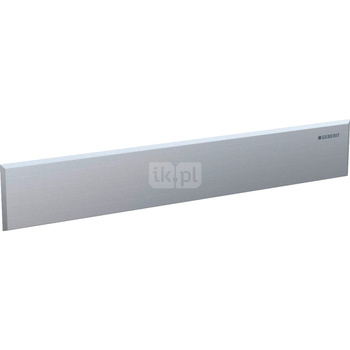 Zestaw wykończeniowy Geberit do odpływu ściennego, pokrywa ze stali nierdzewnej szczotkowanej: Stal nierdzewna szczotkowana