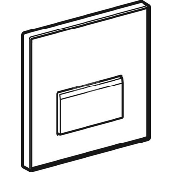 Przycisk uruchamiający Geberit typ 50, do zaworu spłukującego do pisuarów z pneumatycznym uruchamianiem spłukiwania: Szkło dymione