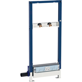 Stelaż podtynkowy z odpływem ściennym, do baterii umywalkowej ściennej natynkowej GEBERIT Duofix, 1300 x 500 x 125 mm, do wysokości wylewki, przy wpuście 90–200mm