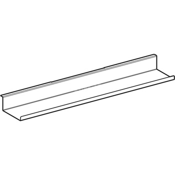 Półka ścienna Geberit: 67.5x5.5x13cm, Piaskowy szary / Malowany proszkowo, matowy