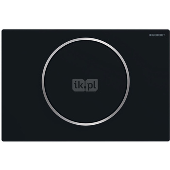 Przycisk uruchamiający Geberit Sigma10, przedni, czarny mat, easy-to-clean, okrągły
