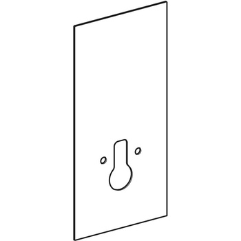 Okładzina przednia do modułu sanitarnego Geberit Monolith do wiszącej miski WC, 101 cm, szerokość mocowania WC 18 cm: Biały / Szkło