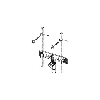 Trawers montażowy pod umywalkę o rozstawie otworów mocujących 280 mm TECE profil