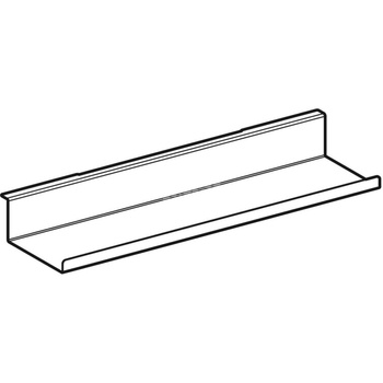 Półka ścienna Geberit: 45x5.5x13cm, Piaskowy szary / Malowany proszkowo, matowy