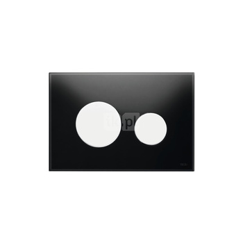 Przycisk spłukujący do stelaża (Mechaniczny) TECE loop szkło, kolor czarny / biały