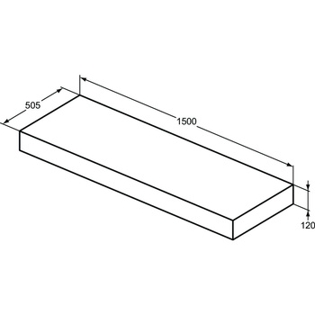 ADAPTO KONSOLA 150X50 WD LBRN