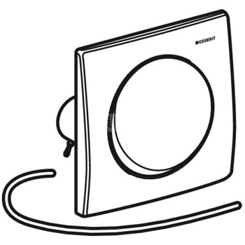 Przycisk uruchamiający Geberit Mambo, do zaworu spłukującego do pisuarów z pneumatycznym uruchamianiem spłukiwania